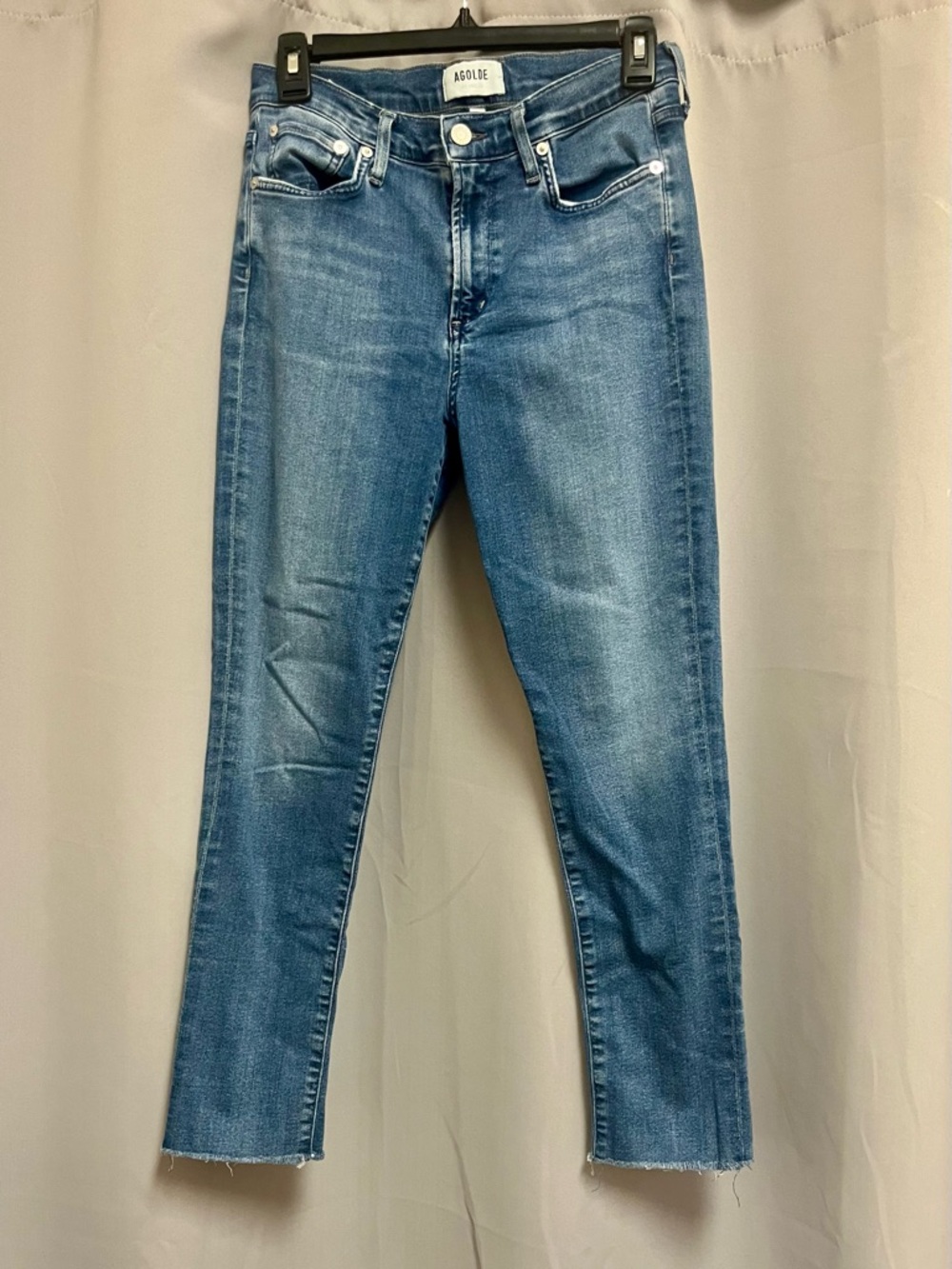 Agolde 90s Mid Rise Straight-Leg Jeans Mid Wash Size 28